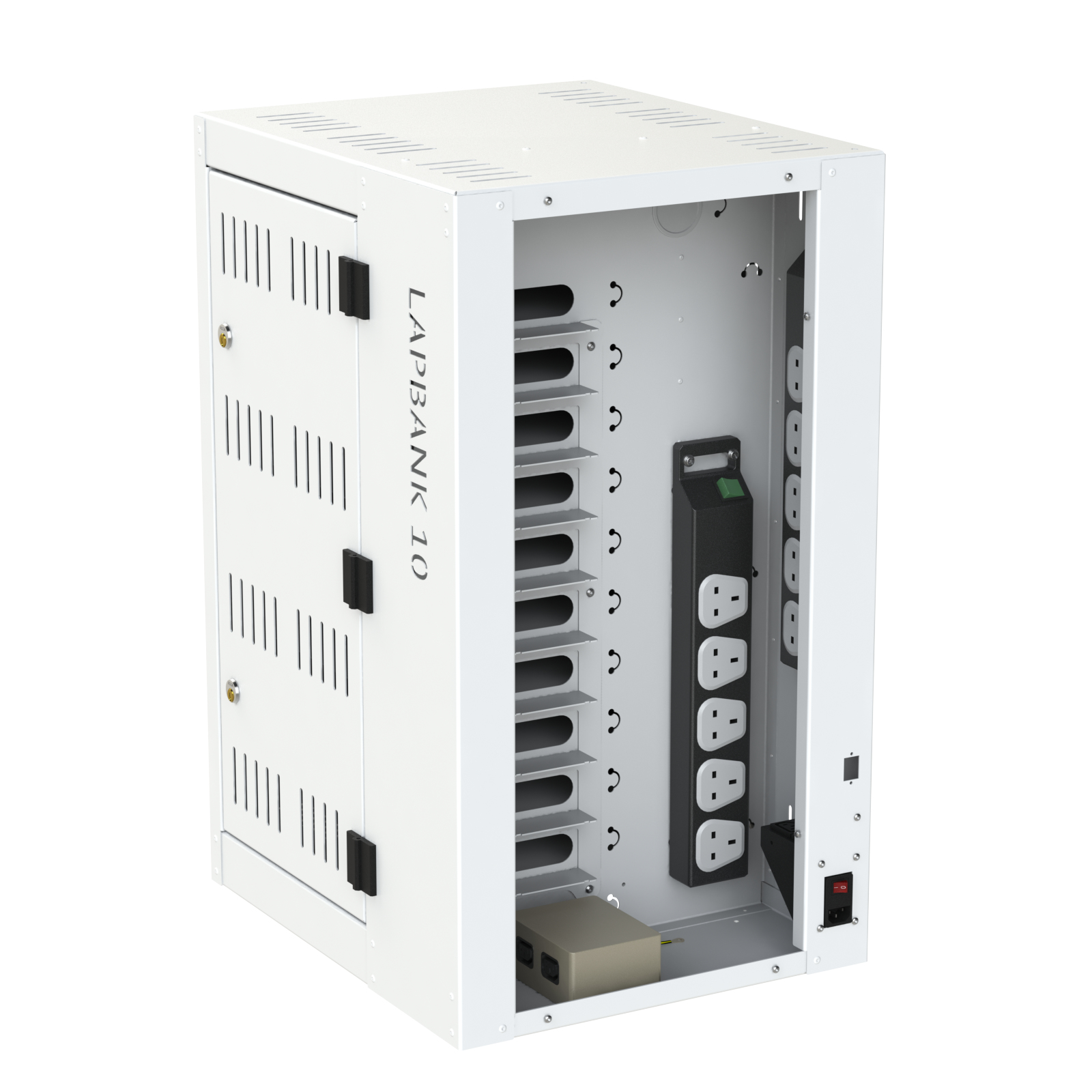 Loxit 6420 Lapbank® CB 10 Laptop Charging Cabinet for 10 x 15.6? Laptops